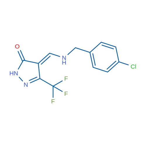 4-({[(4-chlorophenyl)methyl]amino}methylidene)-3-(trifluoromethyl)-4,5-dihydro-1H-pyrazol-5-one 1g