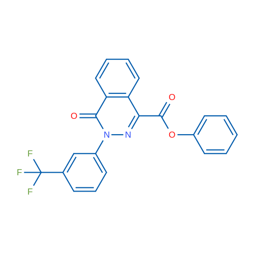 Phenyl 4-oxo-3-[3-(trifluoromethyl)phenyl]-3,4-dihydrophthalazine-1-carboxylate 1g
