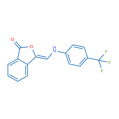 (3Z)-3-({[4-(trifluoromethyl)phenyl]amino}methylidene)-1,3-dihydro-2-benzofuran-1-one 1g