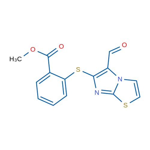 Methyl 2-({5-formylimidazo[2,1-b][1,3]thiazol-6-yl}sulfanyl)benzoate 1g