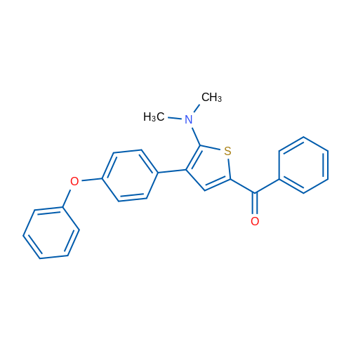 5-Benzoyl-N,N-dimethyl-3-(4-phenoxyphenyl)thiophen-2-amine 1g