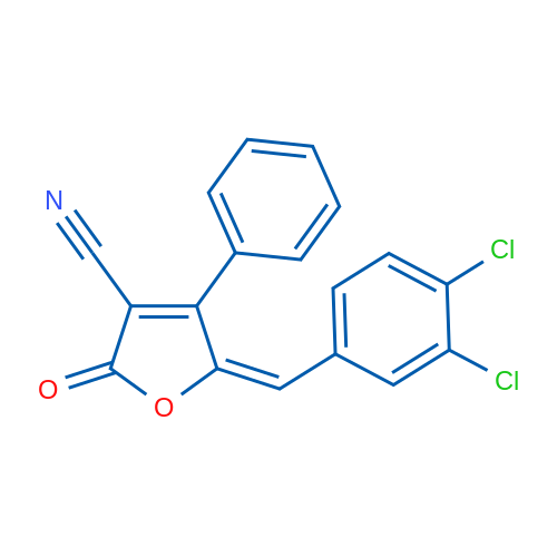 (5E)-5-[(3,4-Dichlorophenyl)methylidene]-2-oxo-4-phenyl-2,5-dihydrofuran-3-carbonitrile 1g