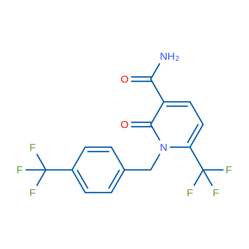 2-Oxo-6-(trifluoromethyl)-1-{[4-(trifluoromethyl)phenyl]methyl}-1,2-dihydropyridine-3-carboxamide 1g