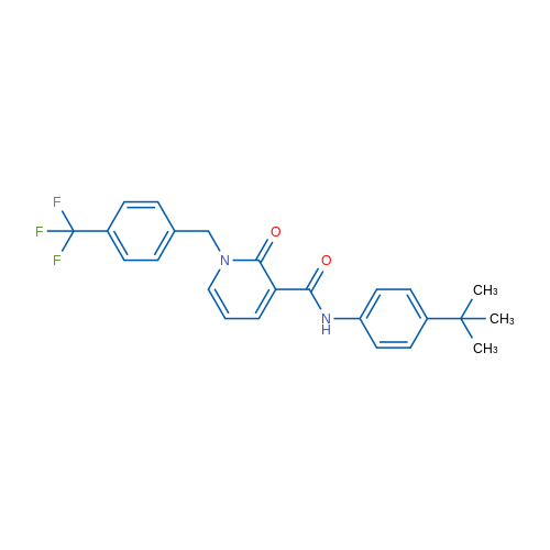 N-(4-tert-Butylphenyl)-2-oxo-1-{[4-(trifluoromethyl)phenyl]methyl}-1,2-dihydropyridine-3-carboxamide 1g