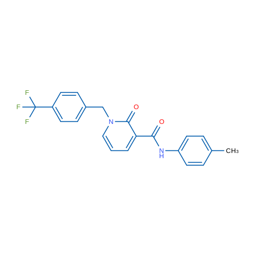 N-(4-Methylphenyl)-2-oxo-1-{[4-(trifluoromethyl)phenyl]methyl}-1,2-dihydropyridine-3-carboxamide 1g