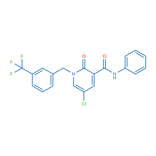 5-Chloro-2-oxo-N-phenyl-1-{[3-(trifluoromethyl)phenyl]methyl}-1,2-dihydropyridine-3-carboxamide 1g