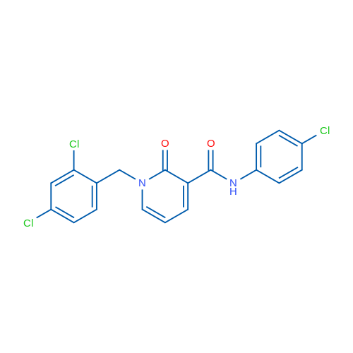 N-(4-Chlorophenyl)-1-[(2,4-dichlorophenyl)methyl]-2-oxo-1,2-dihydropyridine-3-carboxamide 1g