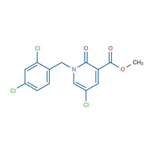 Methyl 5-chloro-1-[(2,4-dichlorophenyl)methyl]-2-oxo-1,2-dihydropyridine-3-carboxylate 1g