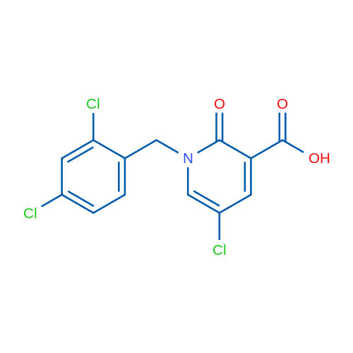 5-Chloro-1-(2,4-dichlorobenzyl)-2-oxo-1,2-dihydropyridine-3-carboxylic acid 1g