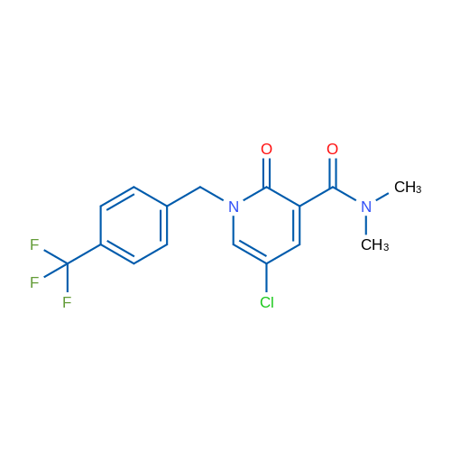 5-Chloro-N,N-dimethyl-2-oxo-1-{[4-(trifluoromethyl)phenyl]methyl}-1,2-dihydropyridine-3-carboxamide 1g