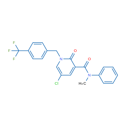 5-Chloro-N-methyl-2-oxo-N-phenyl-1-{[4-(trifluoromethyl)phenyl]methyl}-1,2-dihydropyridine-3-carboxamide 1g