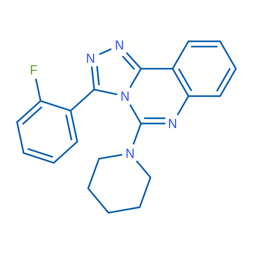 1-[3-(2-Fluorophenyl)-[1,2,4]triazolo[4,3-c]quinazolin-5-yl]piperidine 1g