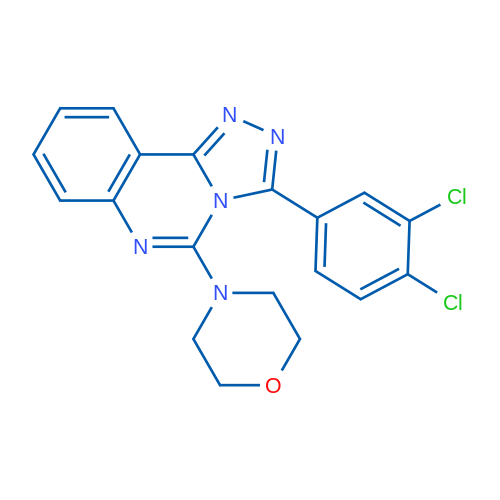 4-[3-(3,4-Dichlorophenyl)-[1,2,4]triazolo[4,3-c]quinazolin-5-yl]morpholine 1g