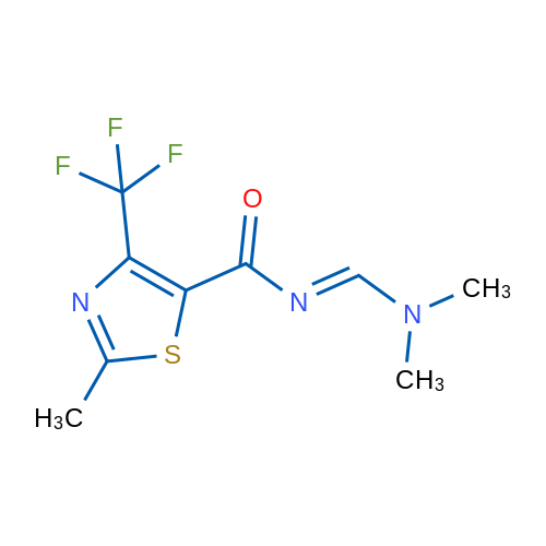 N-[(1E)-(Dimethylamino)methylidene]-2-methyl-4-(trifluoromethyl)-1,3-thiazole-5-carboxamide 1g
