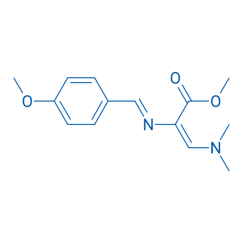 Methyl (2E)-3-(dimethylamino)-2-[(E)-[(4-methoxyphenyl)methylidene]amino]prop-2-enoate 1g