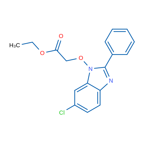 Ethyl 2-[(6-chloro-2-phenyl-1H-1,3-benzodiazol-1-yl)oxy]acetate 1g
