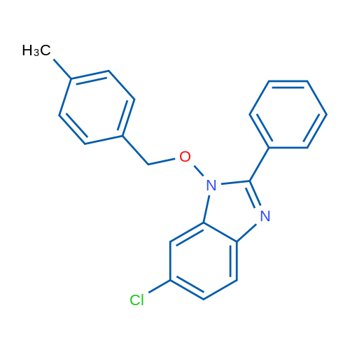 6-Chloro-1-[(4-methylphenyl)methoxy]-2-phenyl-1H-1,3-benzodiazole 1g