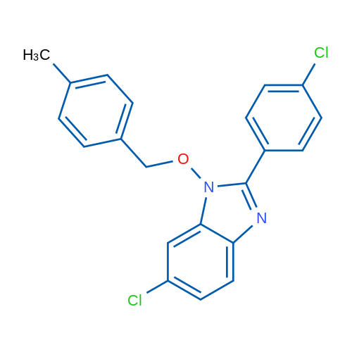 6-Chloro-2-(4-chlorophenyl)-1-[(4-methylphenyl)methoxy]-1H-1,3-benzodiazole 1g