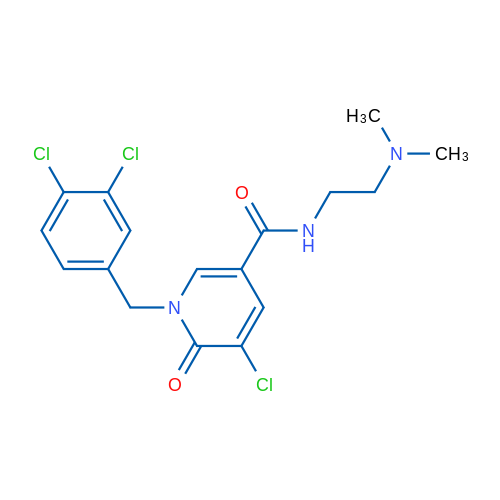 5-Chloro-1-[(3,4-dichlorophenyl)methyl]-N-[2-(dimethylamino)ethyl]-6-oxo-1,6-dihydropyridine-3-carboxamide 1g