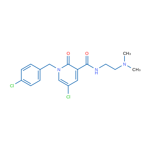 5-Chloro-1-[(4-chlorophenyl)methyl]-N-[2-(dimethylamino)ethyl]-2-oxo-1,2-dihydropyridine-3-carboxamide 1g