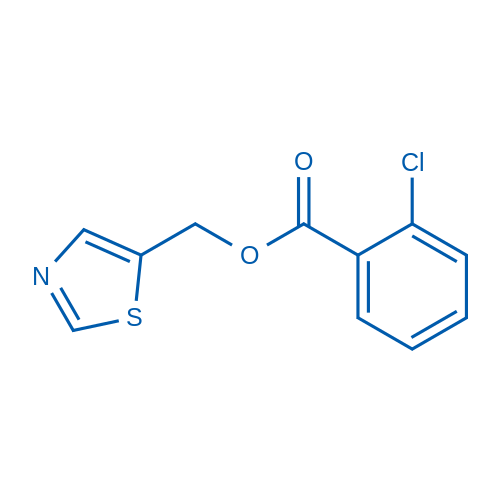 (1,3-Thiazol-5-yl)methyl 2-chlorobenzoate 5mg