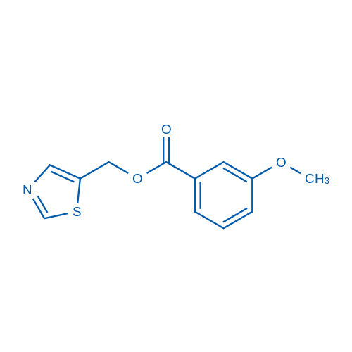 (1,3-Thiazol-5-yl)methyl 3-methoxybenzoate 10mg