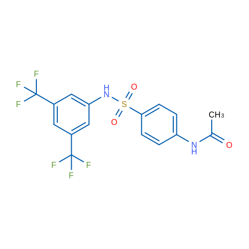 N-(4-{[3,5-bis(trifluoromethyl)phenyl]sulfamoyl}phenyl)acetamide 1g