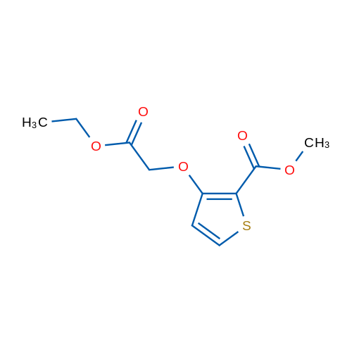 Methyl 3-(2-ethoxy-2-oxoethoxy)thiophene-2-carboxylate 1g