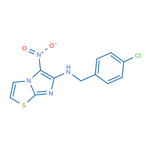 N-[(4-Chlorophenyl)methyl]-5-nitroimidazo[2,1-b][1,3]thiazol-6-amine 1g