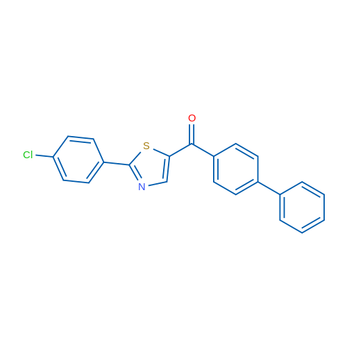 5-{[1,1'-biphenyl]-4-carbonyl}-2-(4-chlorophenyl)-1,3-thiazole 1g
