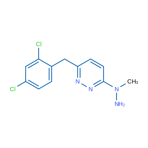 3-[(2,4-Dichlorophenyl)methyl]-6-(1-methylhydrazin-1-yl)pyridazine 1g