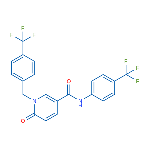 6-Oxo-N-[4-(trifluoromethyl)phenyl]-1-{[4-(trifluoromethyl)phenyl]methyl}-1,6-dihydropyridine-3-carboxamide 1g