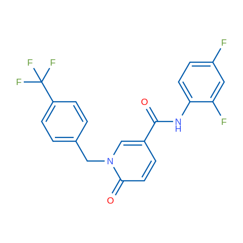 N-(2,4-Difluorophenyl)-6-oxo-1-{[4-(trifluoromethyl)phenyl]methyl}-1,6-dihydropyridine-3-carboxamide 1g