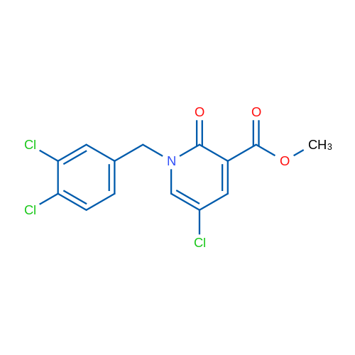 Methyl 5-chloro-1-[(3,4-dichlorophenyl)methyl]-2-oxo-1,2-dihydropyridine-3-carboxylate 1g