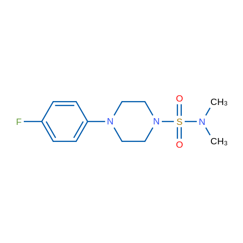 4-(4-Fluorophenyl)-N,N-dimethylpiperazine-1-sulfonamide 1g