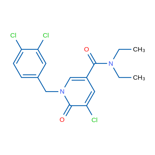 5-Chloro-1-[(3,4-dichlorophenyl)methyl]-N,N-diethyl-6-oxo-1,6-dihydropyridine-3-carboxamide 1g