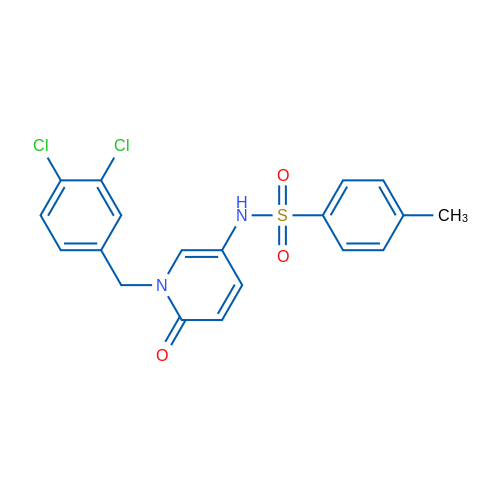 N-{1-[(3,4-dichlorophenyl)methyl]-6-oxo-1,6-dihydropyridin-3-yl}-4-methylbenzene-1-sulfonamide 1g