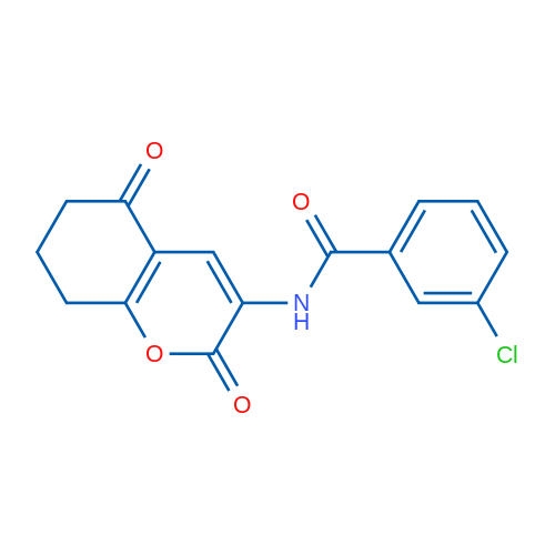 3-Chloro-N-(2,5-dioxo-5,6,7,8-tetrahydro-2H-chromen-3-yl)benzamide 1g