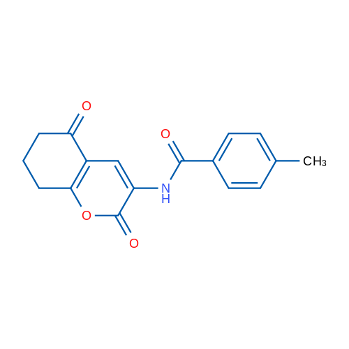 N-(2,5-Dioxo-5,6,7,8-tetrahydro-2H-chromen-3-yl)-4-methylbenzamide 1g