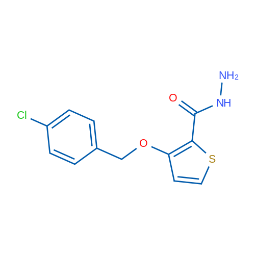 3-((4-Chlorobenzyl)oxy)thiophene-2-carbohydrazide 1g