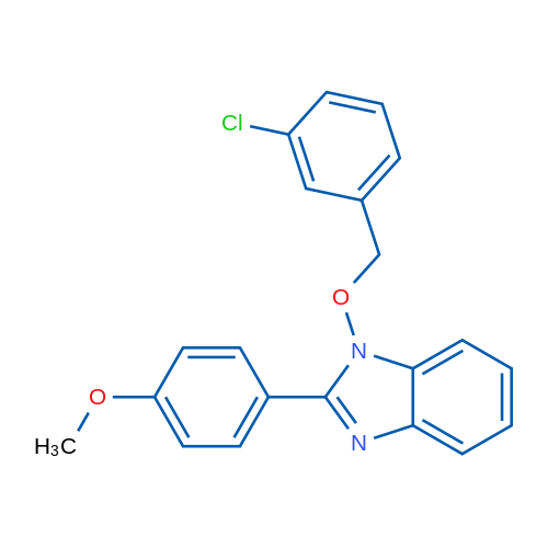 1-[(3-Chlorophenyl)methoxy]-2-(4-methoxyphenyl)-1H-1,3-benzodiazole 1g