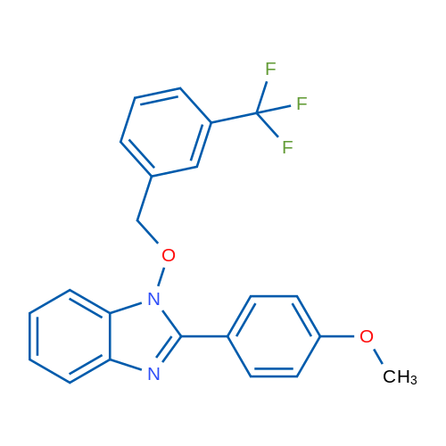 2-(4-Methoxyphenyl)-1-{[3-(trifluoromethyl)phenyl]methoxy}-1H-1,3-benzodiazole 1g