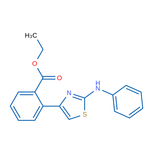 Ethyl 2-[2-(phenylamino)-1,3-thiazol-4-yl]benzoate 1g
