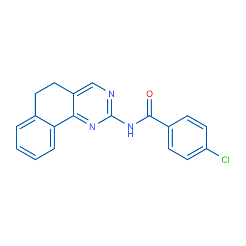 N-{5H,6H-benzo[h]quinazolin-2-yl}-4-chlorobenzamide 25mg