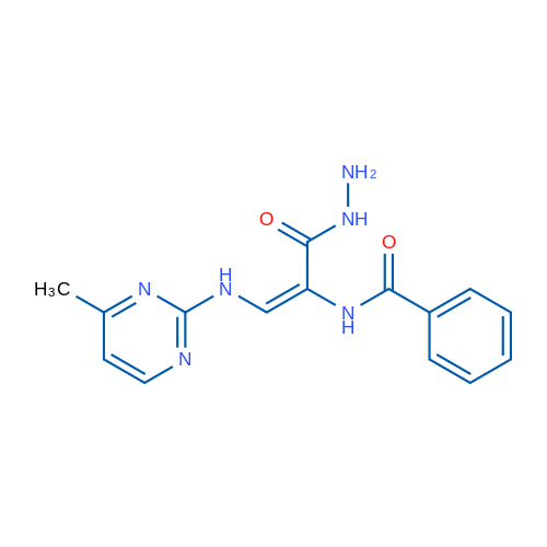 N-[(1E)-1-(Hydrazinecarbonyl)-2-[(4-methylpyrimidin-2-yl)amino]eth-1-en-1-yl]benzamide 1g