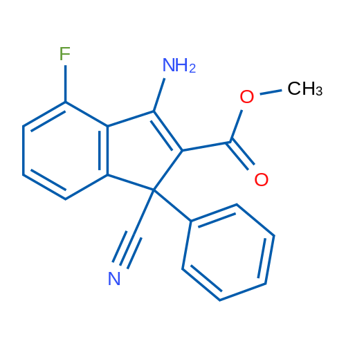 Methyl 3-amino-1-cyano-4-fluoro-1-phenyl-1H-indene-2-carboxylate 5g