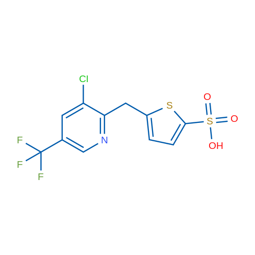 5-{[3-chloro-5-(trifluoromethyl)pyridin-2-yl]methyl}thiophene-2-sulfonic acid 1g