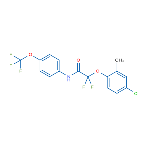 2-(4-Chloro-2-methylphenoxy)-2,2-difluoro-N-[4-(trifluoromethoxy)phenyl]acetamide 1g