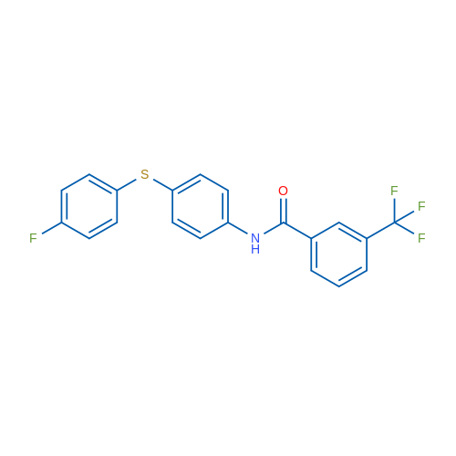N-{4-[(4-fluorophenyl)sulfanyl]phenyl}-3-(trifluoromethyl)benzamide 1g
