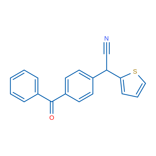 2-(4-Benzoylphenyl)-2-(thiophen-2-yl)acetonitrile 1g